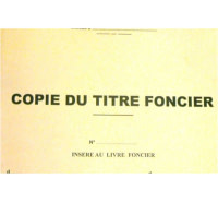 Immatriculation foncière (Titre foncier)